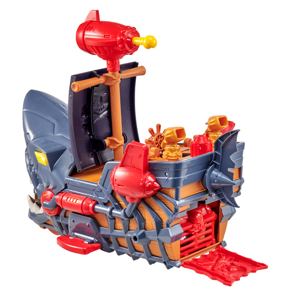 Navire pirate Beast Machines avec 3 voitures