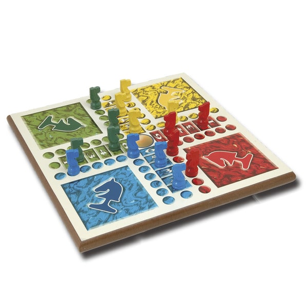 Coffret jeu en bois - Tour infernale Petits chevaux et Oie