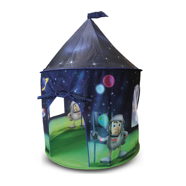 Tente de jeu espace et astronaute en tissu avec lumières