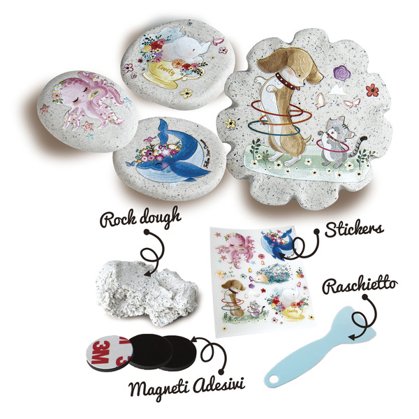 pâte à modeler autodurcissante et stickers