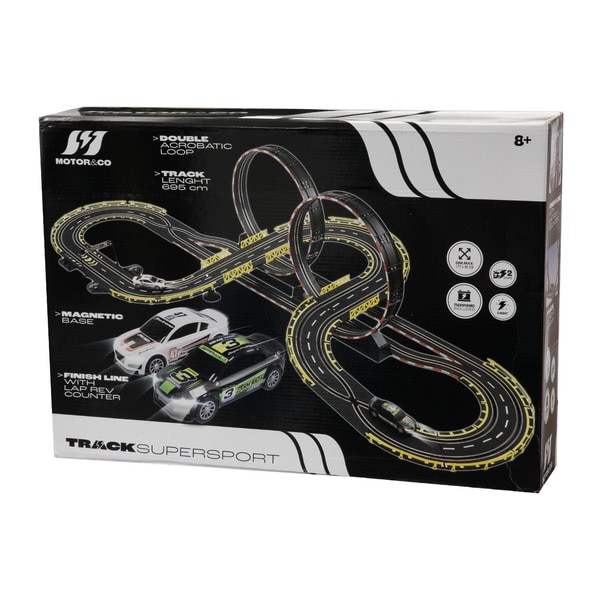 Circuit magnétique piste de voiture Superloop 695 cm