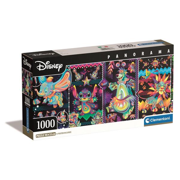 Puzzle 1000 pièces Panorama - Disney Joys
