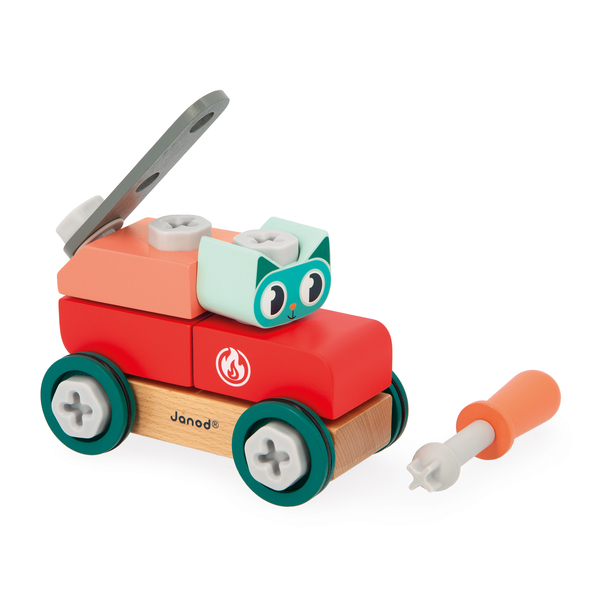 Voiture en bois à bricoler chat - Brico Kids