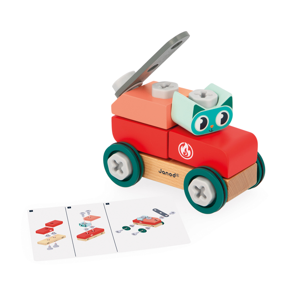 Voiture en bois à bricoler chat - Brico Kids