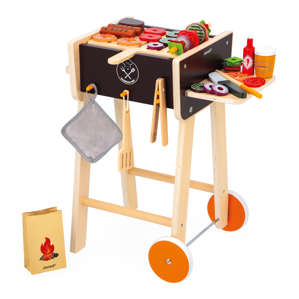 Barbecue en bois avec 50 accessoires