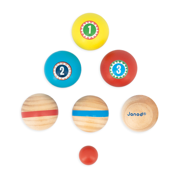 Mon premier jeu de pétanque en bois Applepop