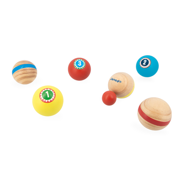 Mon premier jeu de pétanque en bois Applepop
