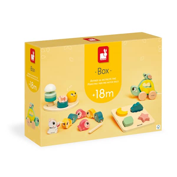 Coffret 18 mois motricite fine Janod King Jouet Coffret cadeaux naissance Janod