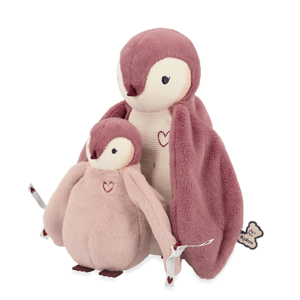 Coffret 2 peluches câlins manchots rose - Complices