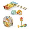 Coffret instruments de musique en bois