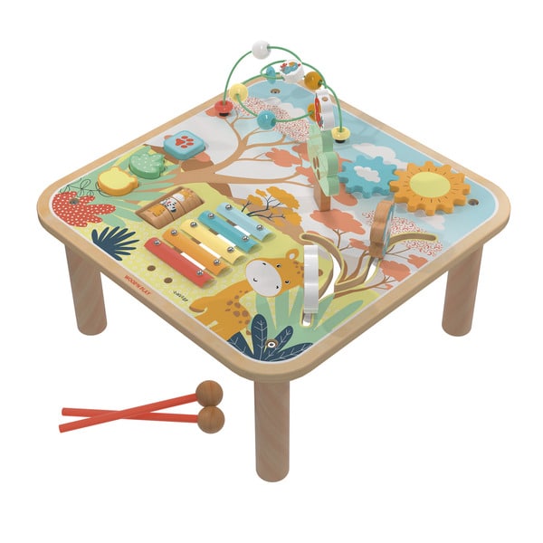 Table d activité d éveil en bois Jungle