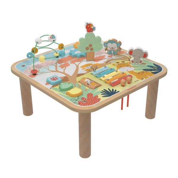 Table d activité d éveil en bois Jungle