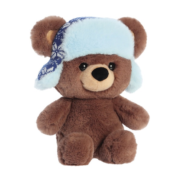 Peluche ourson avec bonnet 30 cm