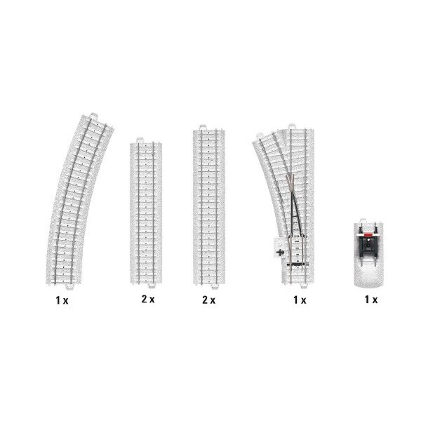 Coffret d extension de rails "voie enneigée C"