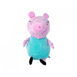 Peluche Peppa Pig Papa 37cm Rose/Turquoise