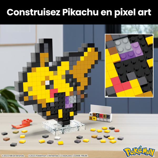 Pixel Art Pokémon Pikachu - Mega Bloks