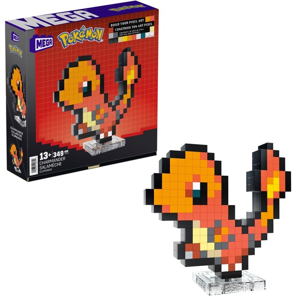 Pixel Art Pokémon Salamèche - Mega Bloks