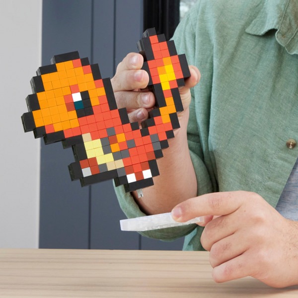 Pixel Art Pokémon Salamèche - Mega Bloks