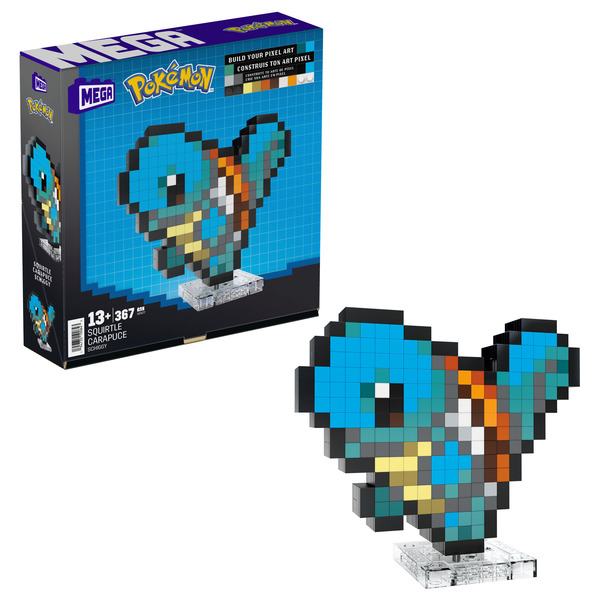 Pixel Art Pokémon Carapuce - Mega Bloks