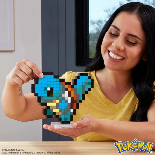 Pixel Art Pokémon Carapuce - Mega Bloks