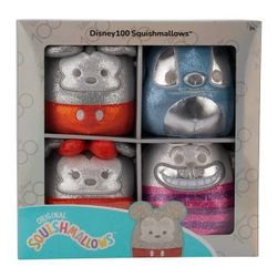 Set de 4 Peluches Squishmallows Disney 100? Anniversaire