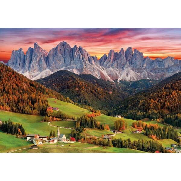 Puzzle montagne couché de soleil 2000 pièces