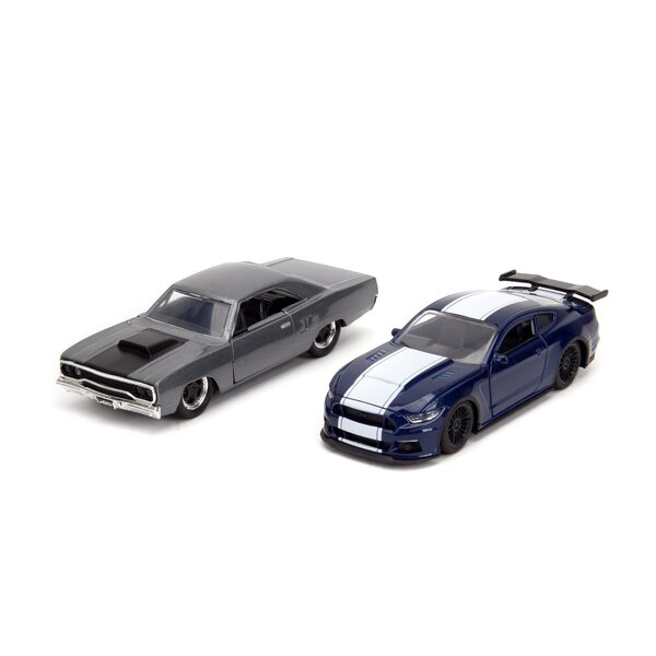 Fast & Furious Twin Pack - Ford Mustang et Plymouth Road Runner 1:32