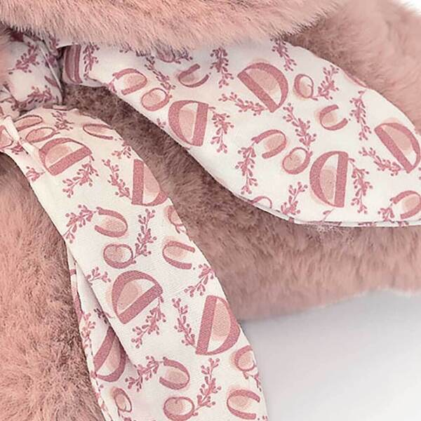 Lapin doudou rose poudré – 25 cm