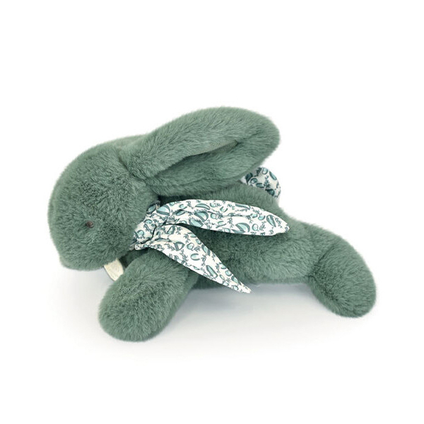 Lapin doudou vert sauge – 25cm