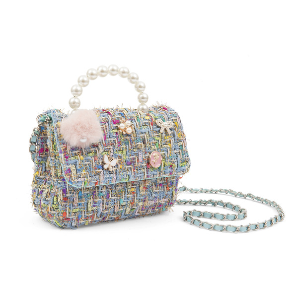 Sac à main en tweed