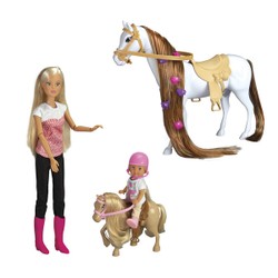 Coffret poupée cavalière Lolly avec cheval et Lolly kid