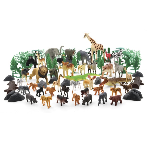 Baril 60 figurines animaux