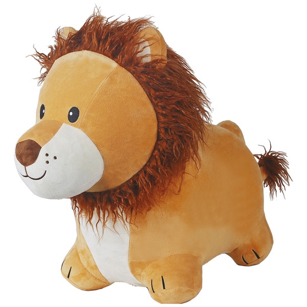 Ballon sauteur lion en tissu