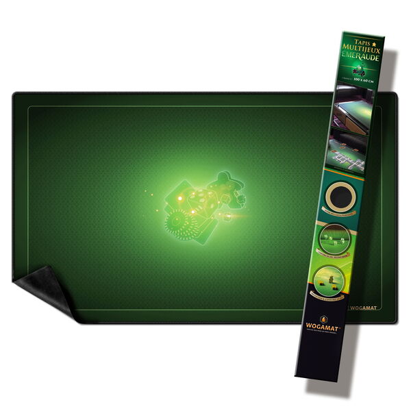 Tapis multi-jeux vert émeraude 60x100cm