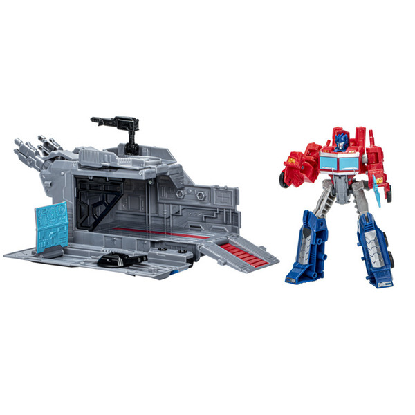 Figurine Optimus Prime et remorque de combat Transformers Hasbro King Jouet Figurines Hasbro