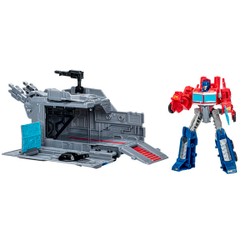 Figurine Optimus Prime et remorque de combat Transformers