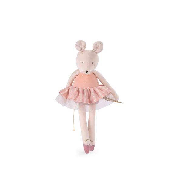 Peluche souris rose La petite école de danse 31cm