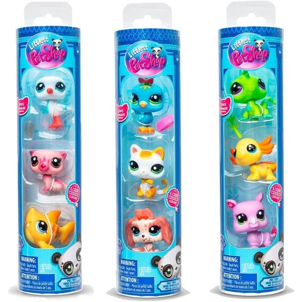 Littlest PetShop - Tube de 3 animaux surprise