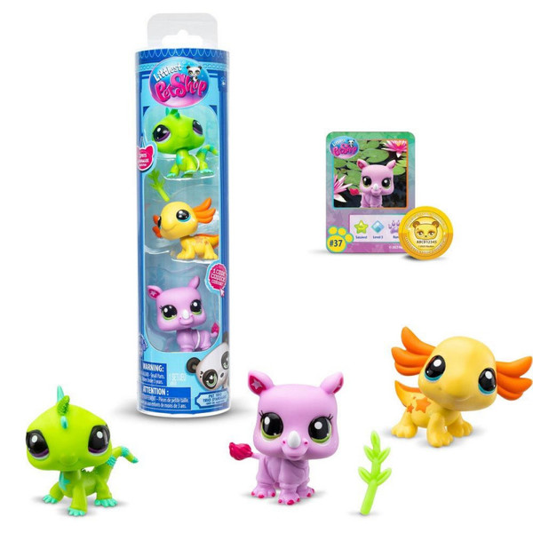 Littlest PetShop - Tube de 3 animaux surprise