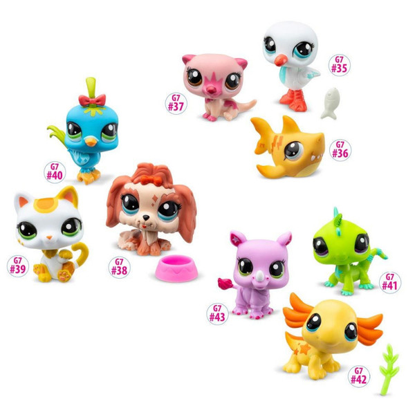 Littlest PetShop - Tube de 3 animaux surprise