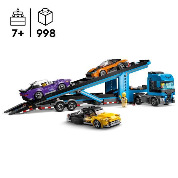 60408 - LEGO® City - Le camion de transport de voitures de sport