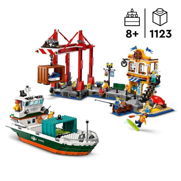 60422 - LEGO® City - Le port et le navire marchand