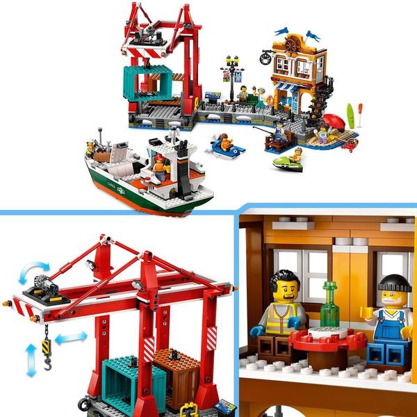 60422 - LEGO® City - Le port et le navire marchand