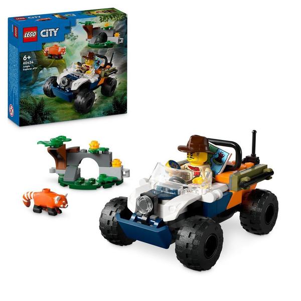 60424 - LEGO® City - Le tout-terrain de l’explorateur de la jungle et le panda roux