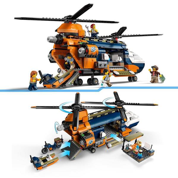 60437 - LEGO® City - L’hélicoptère de l’explorateur de la jungle au camp de base