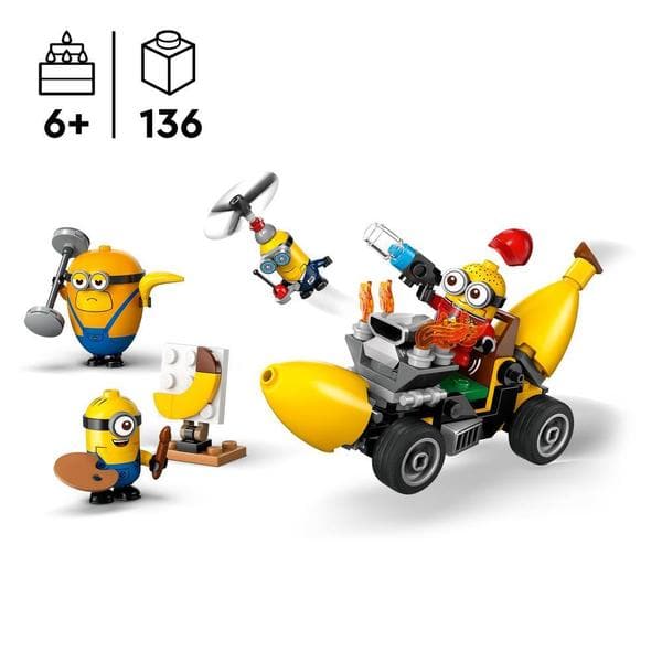 75580 - LEGO® Moi, Moche et Méchant 4 - Les Minions et la voiture-banane