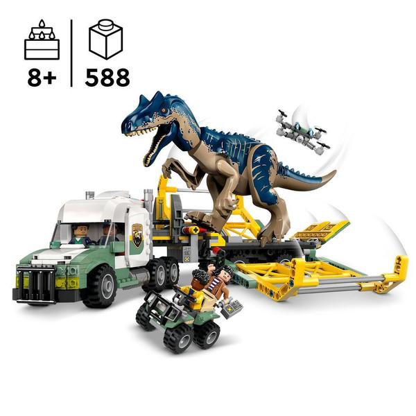 76966 - LEGO® Jurassic World - Missions dinosaures : le camion de transport de l’allosaure