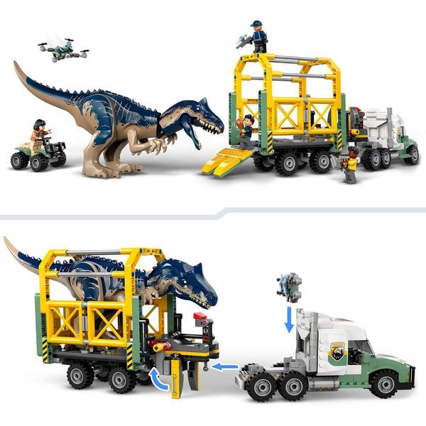 76966 - LEGO® Jurassic World - Missions dinosaures : le camion de transport de l’allosaure