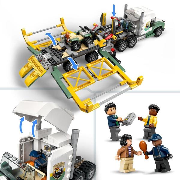 76966 - LEGO® Jurassic World - Missions dinosaures : le camion de transport de l’allosaure