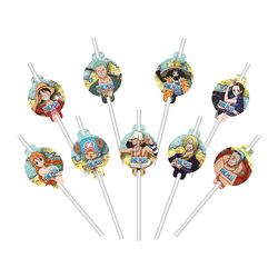 9 Pailles en carton One Piece